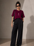 Women Oversized T-Shirt – Maroon