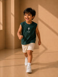 Boys Oversized Tank – Green