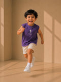 Boys Oversized Tank – Purple
