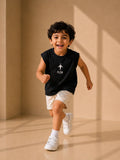 Boys Oversized Tank – Black
