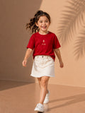 Girls Oversized T-Shirt – Red