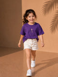 Girls Oversized T-Shirt – Purple