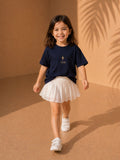 Girls Oversized T-Shirt – Navy Blue