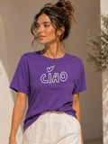 Women Oversized T-Shirt – Ciao – Purple