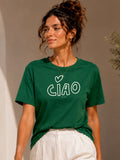 Women Oversized T-Shirt – Ciao – Green
