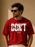 Men Oversized T-Shirt – Dont Tag Me – Red