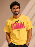 Men Oversized T-Shirt – Anti Normal – Yellow