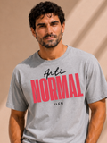 Men Oversized T-Shirt – Anti Normal – Gray