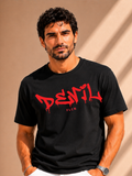 Men Oversized T-Shirt – Devil – Black