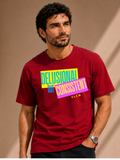 Men Oversized T-Shirt – Delusional – Red