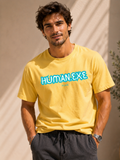 Men Oversized T-Shirt – Human – Yellow