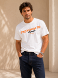 Men Oversized T-Shirt – Enthu Human – White