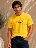 Men Oversized T-Shirt – Enthu Human – Yellow