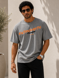 Men Oversized T-Shirt – Enthu Human – Gray