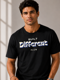 Men Oversized T-Shirt – Built Different – Black