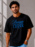 Men Oversized T-Shirt – Dream Chaser – Black