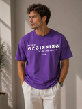 Men Oversized T-Shirt – Beginning – Purple