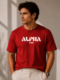 Men Oversized T-Shirt – Alpha – Red