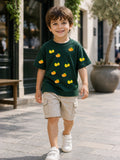 Boys Oversized T-Shirt – Lemons and Oranges – Green