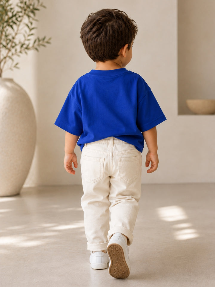 Boys Oversized T-Shirt – Main Character – Royal Blue