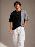Men Oversized T-Shirt – Black & Gray