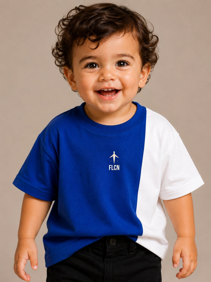 Boys Oversized T-Shirt – Royal Blue &amp; White