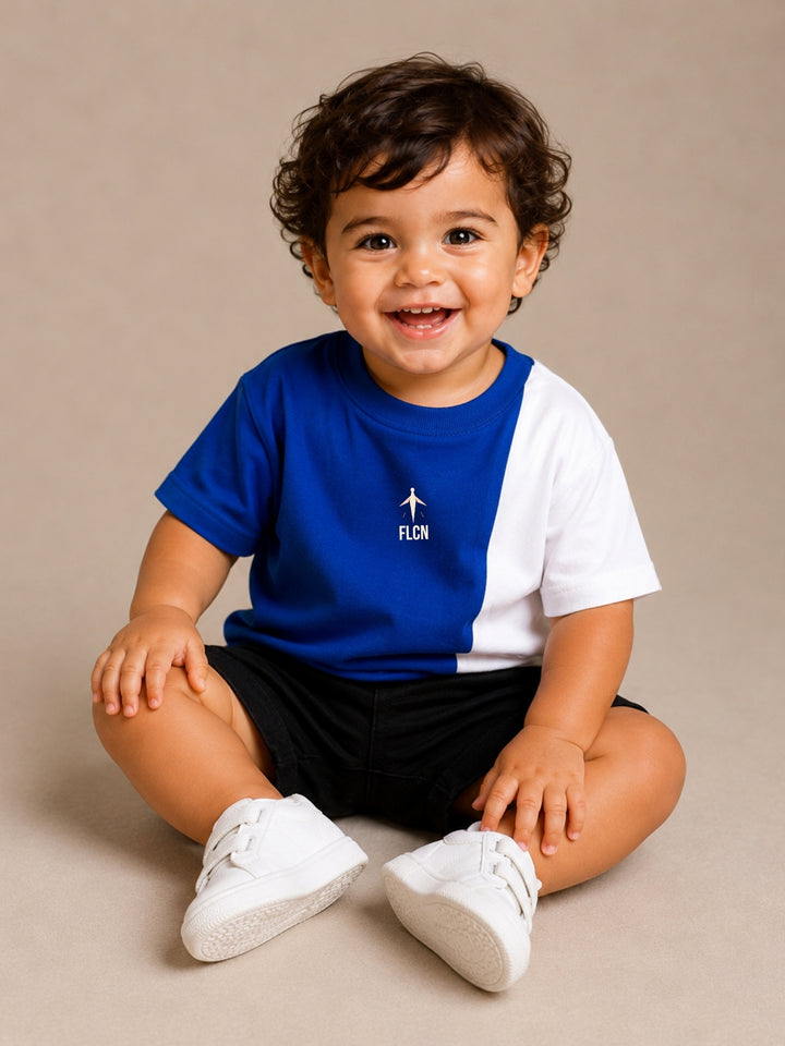 Boys Oversized T-Shirt – Royal Blue &amp; White