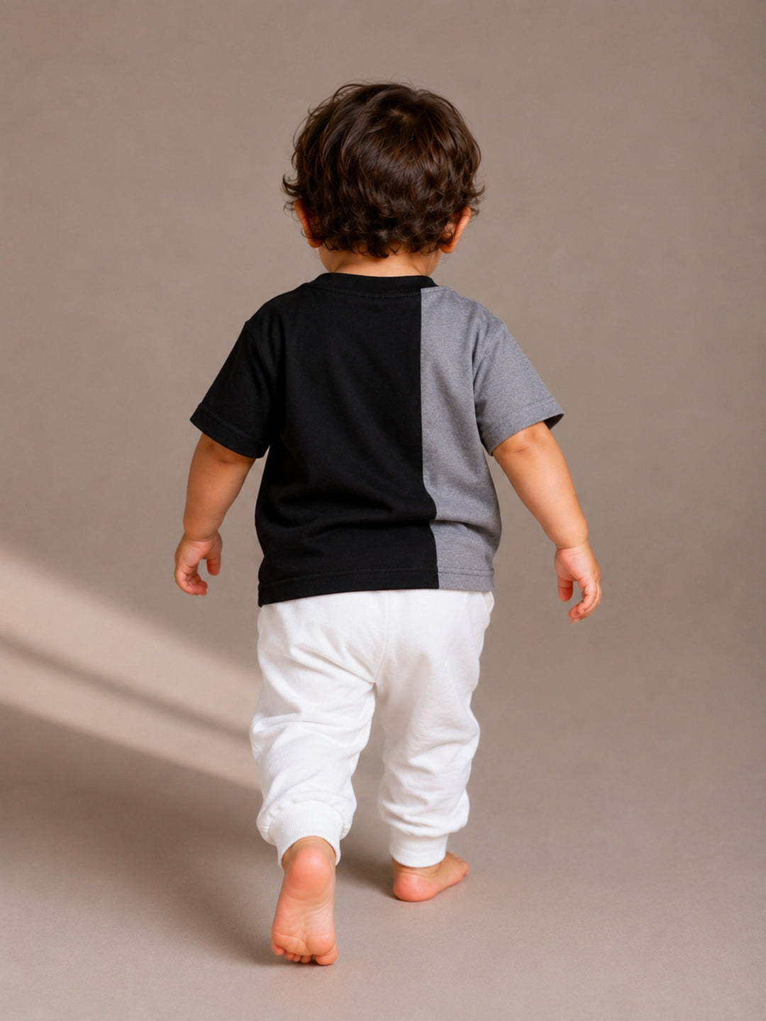 Boys Oversized T-Shirt – Black &amp; Gray