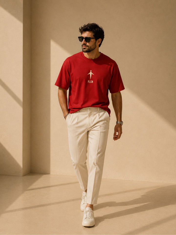 Men Oversized T-Shirt – Red