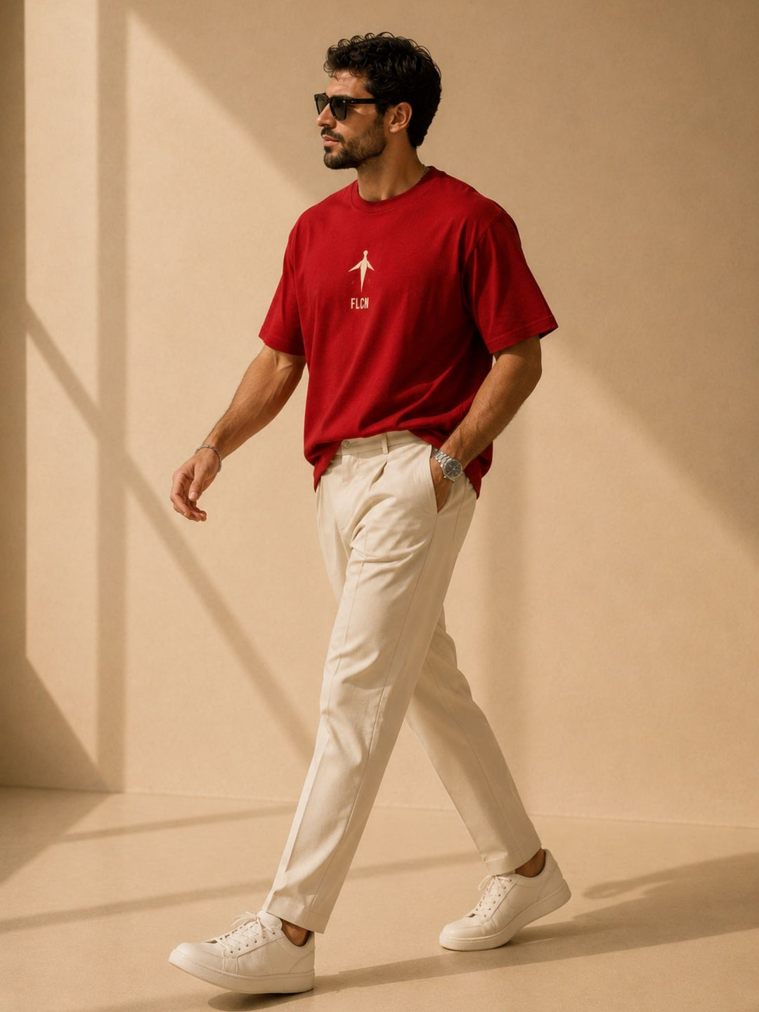 Men Oversized T-Shirt – Red