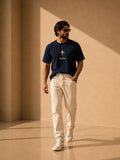 Men Oversized T-Shirt – Navy Blue