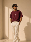 Men Oversized T-Shirt – Maroon
