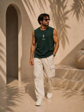 Men Oversized Tank – Green