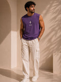 Men Oversized Tank – Purple