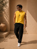 Men Oversized Tank – Yellow