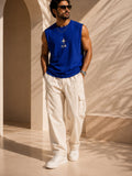 Men Oversized Tank – Royal Blue