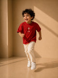 Boys Oversized T-Shirt – Red