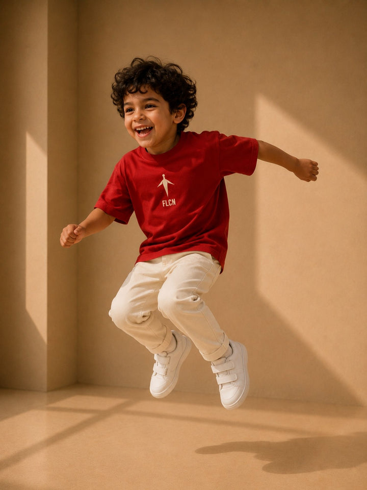 Boys Oversized T-Shirt – Red