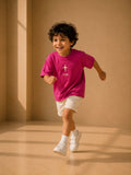 Boys Oversized T-Shirt – Magenta Pink